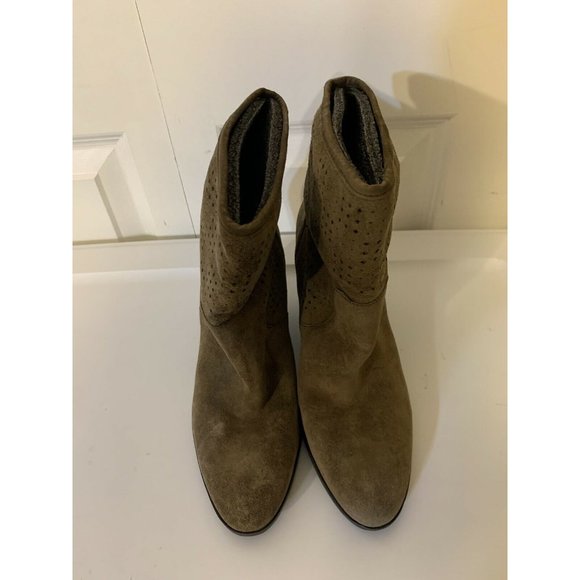 ENZO ANGIOLINI Gregory Brown Suede Leather Ankle Bootie Size 7 1/2 M - Picture 6 of 7